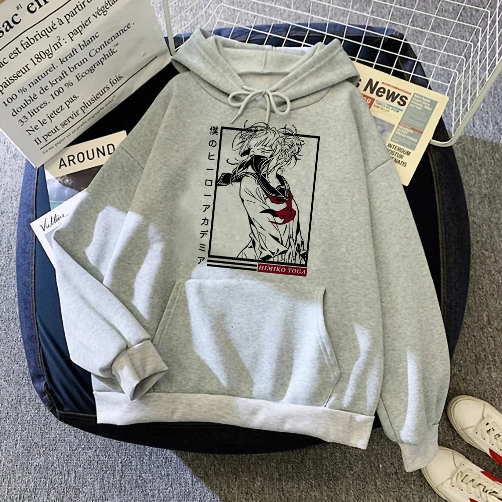

Женский флисовый свитер с капюшоном, в стиле аниме 90-х