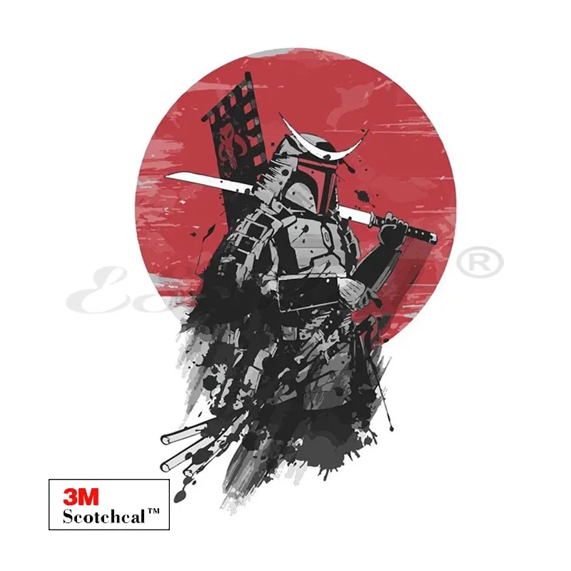 

Creative 8CM Armor Ghost Warrior Stickers for Car Scratch-proof Aesthetic Laptop Luaggage Cases Stickers