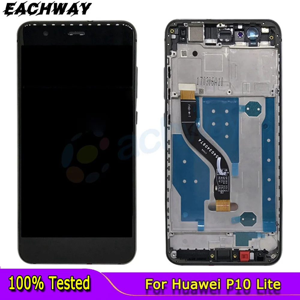 

5.2" For Huawei P10 Lite LCD Display Touch Screen Digitizer Assembly With Frame Replace For Huawei P10 Lite LCD WAS-LX2J WAS-LX2