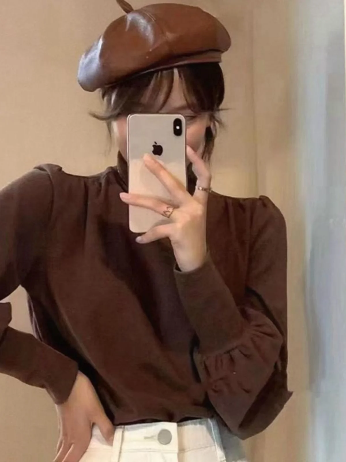 Очень большая рубашка с толстым дном весом 50 00 кг женская осенне-зимняя для