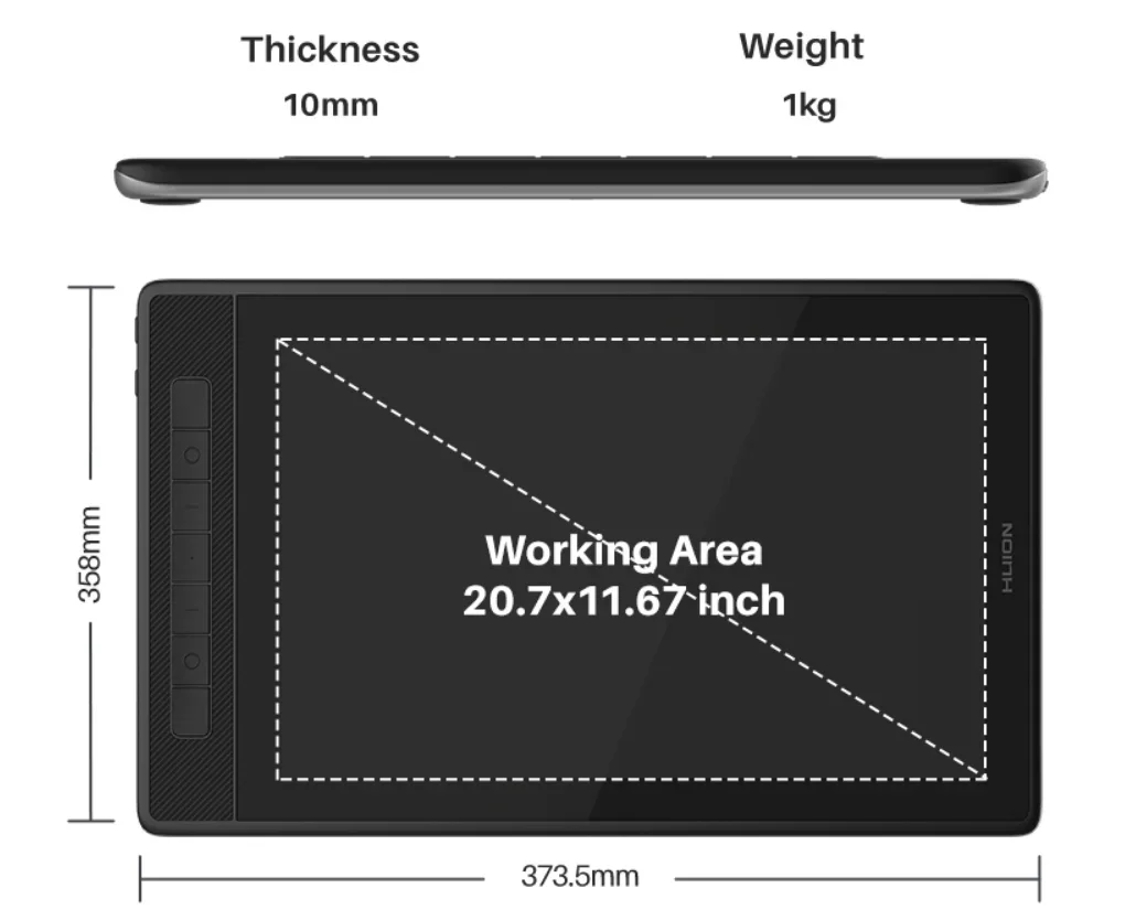 Графический планшет Kamvs Pro16 2 5 K с 8192 уровнями давления