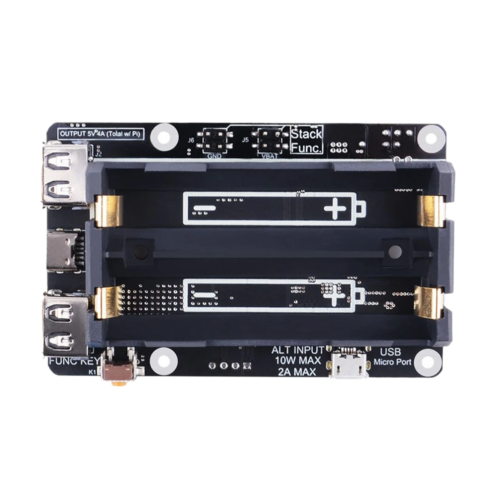 

Для Raspberry Pi 3B/3B +/4B UPS Plus модуль питания