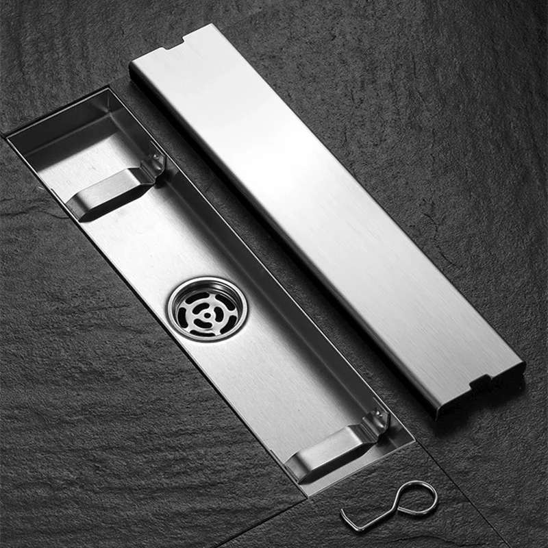 60 см невидимый слив для пола из нержавеющей стали прямоугольный против запаха