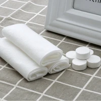 10pcs compressed towel disposable towel travel non woven face towel water wet wipe face care tablet outdoor moistened tissues