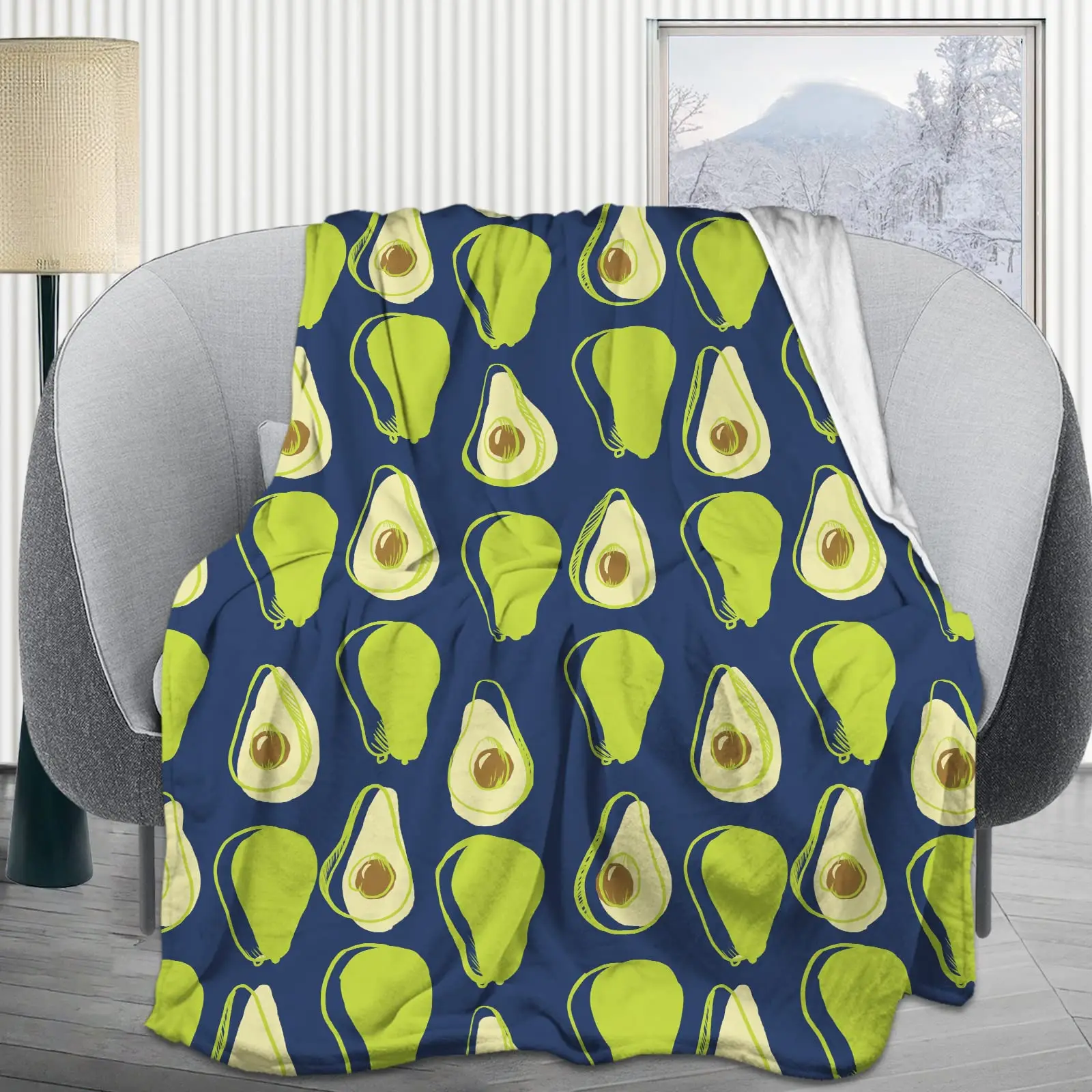 

Avocado Flannel Fleece Throw Blanket Living Room/Bedroom/Sofa Couch Warm Soft Bed Blanket Kids Adults All Season