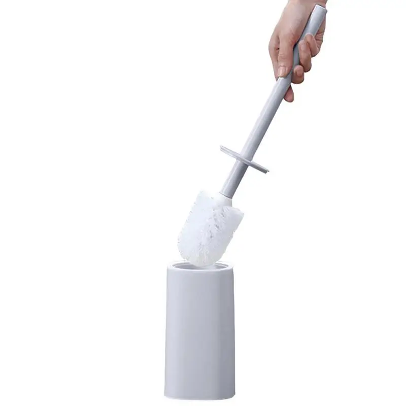 

Щетка для унитаза, щетка для унитаза, без мертвых углов, мягкая щетка, бытовая щетка с мягкой щетиной для домашнего туалета, углубляющая щетк...