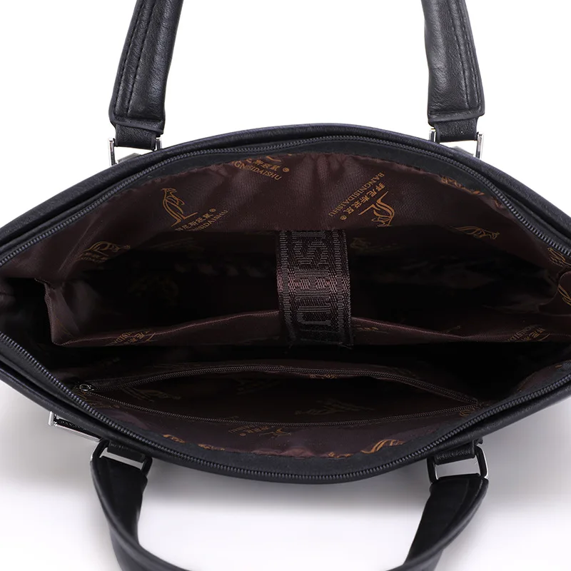 Branded Men's Bags Business Bags PU Briefcases Fashion Handy Laptop Bags Business Men Shoulder Bags Luxury Designer Bag Handbag
