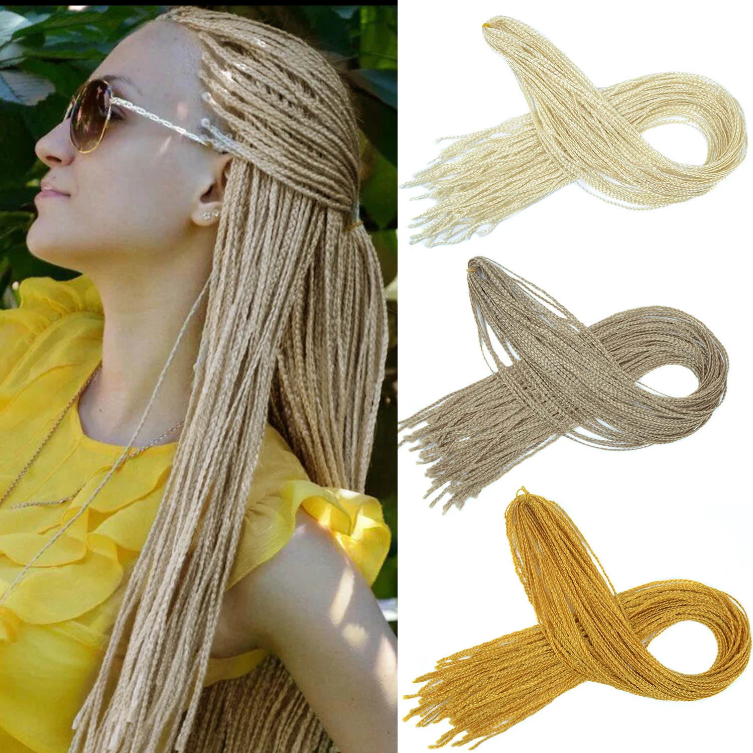 

Омбре Zizi плетеные удлинители волос Синтетические Омбре красочные 613 светлые розовые тонкие косички Zizi плетеные волосы для женщин BUDABUDA