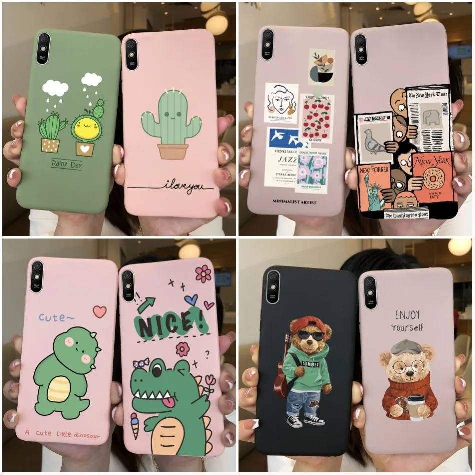 

Чехол для Xiaomi Redmi 9A, чехол для xiaomi redmi 9 9C redmi9A, задняя крышка, силиконовые ТПУ Мягкие Чехлы, бампер, чехол для телефона, Coque