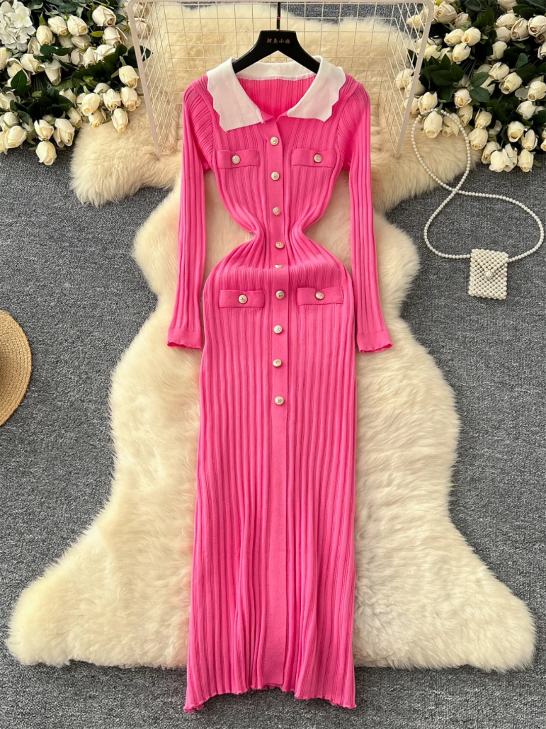 Зимняя одежда Chrysler для женщин повседневный свитер с длинными рукавами вязаное