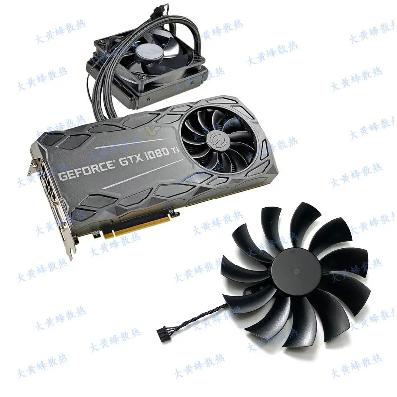 Кулер для видеокарты EVGAGTX1080Ti, гибридный охлаждающий вентилятор для EVGAGTX1080Ti, 11 ГБ FTW3, DC 12 В, 0,55 А