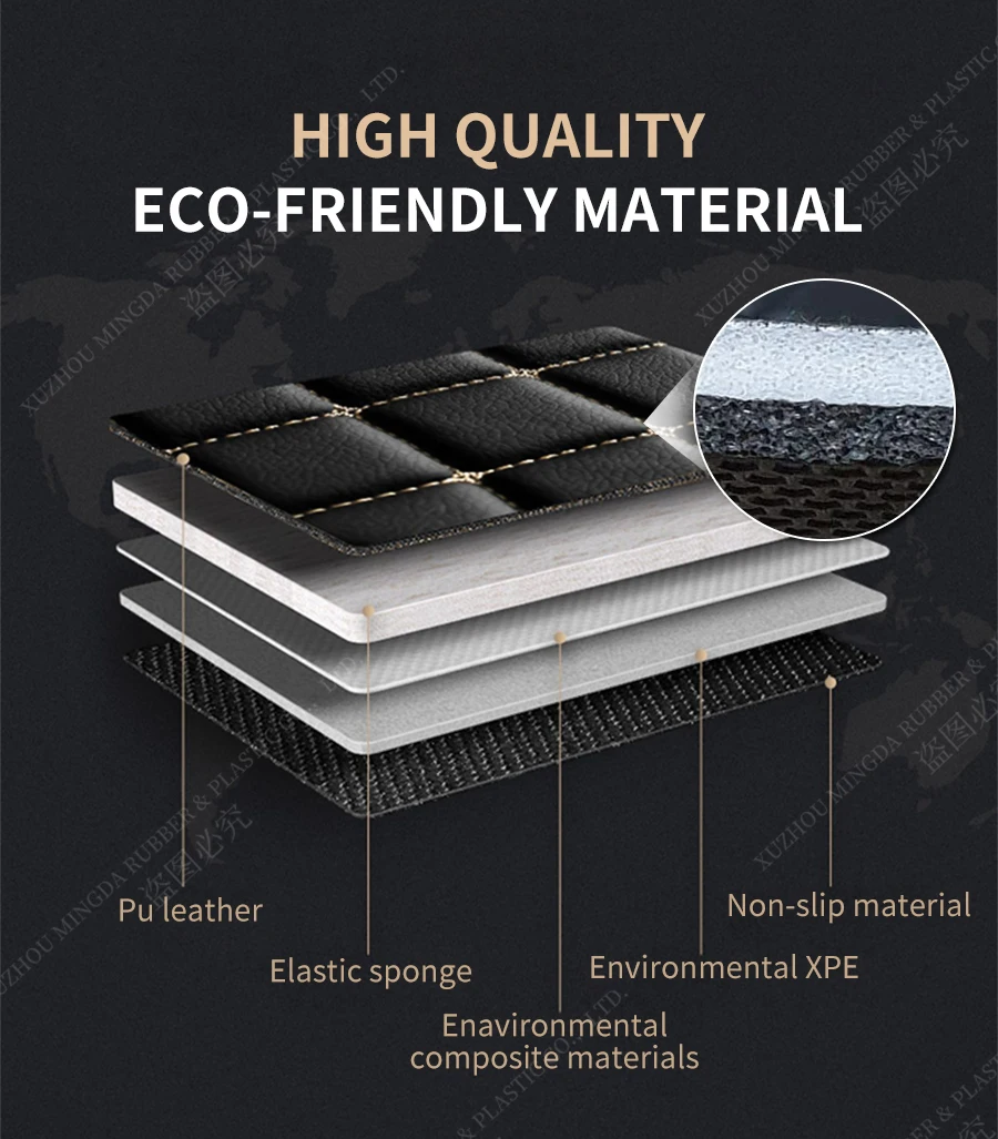 Коврик в багажник автомобиля для Volvo XC90 New Energy 7-Seat 2016 2017 2018 2019 2020 2021 2022 2023