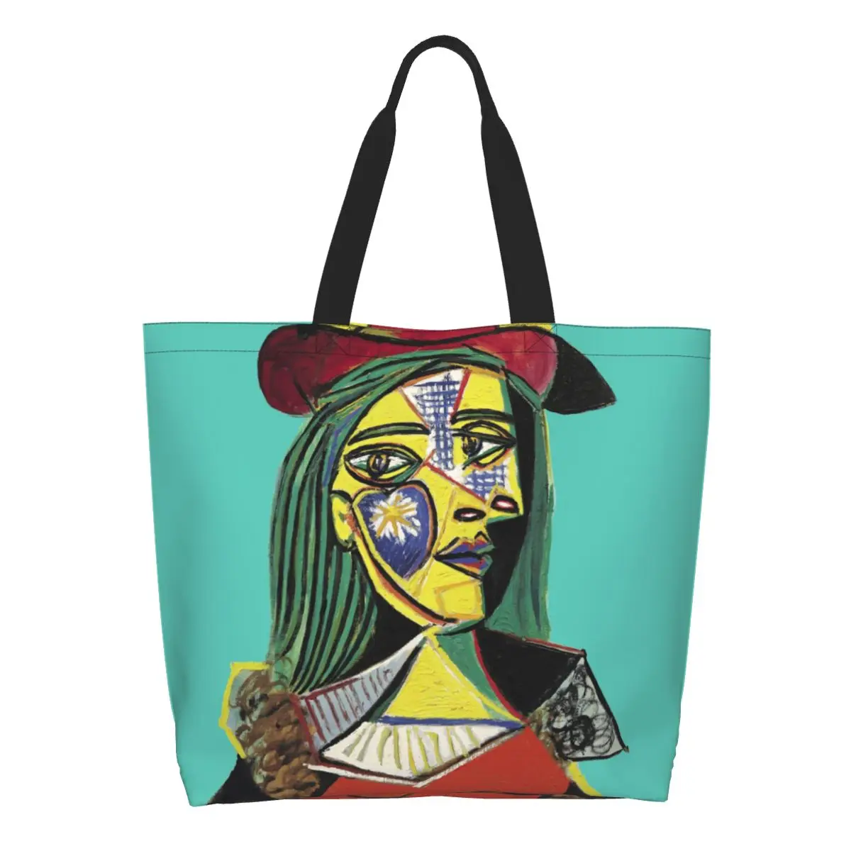 

Recycling Picasso Lady Shopping Bag Women Shoulder Canvas Tote Bag Durable Pablo Picasso Groceries Shopper Bags