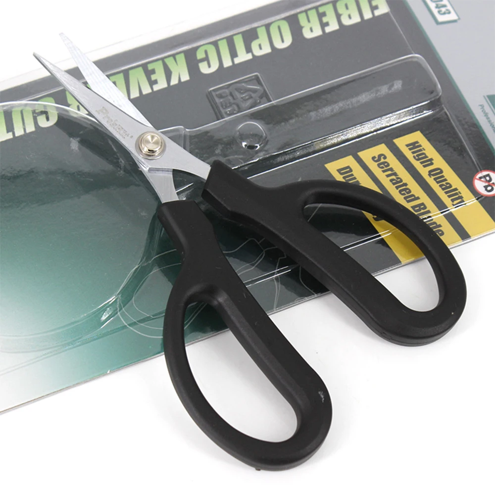 Pro'sKit DK-2043 Fiber Optic Kevlar Cutter,for Sharp Serrated Fiber Scissors,Cut Tool Multi-purpose Scissors