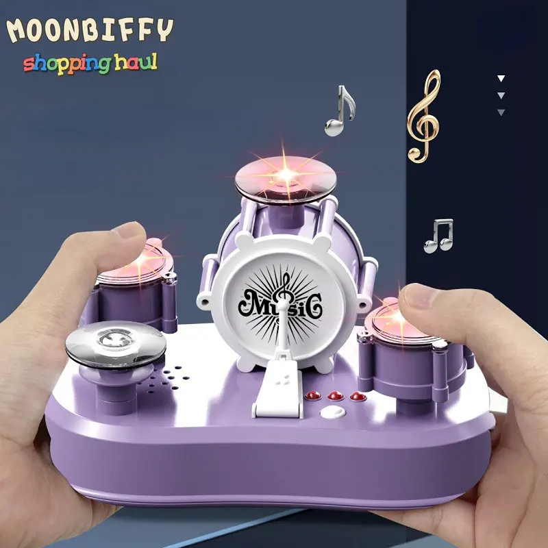 

Children's Electric Creative Finger Touch Mini Drums Percussion Instruments Jazz Drums Music Early Education Toys
