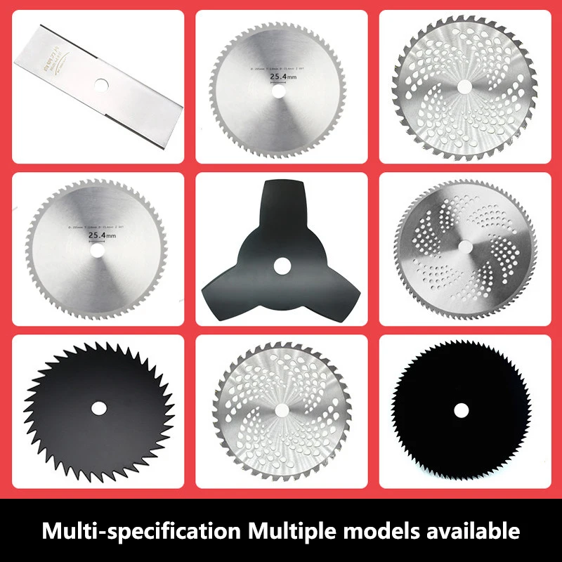 

2-80 Teeth Circular Saw Blade 230-255mm/25.4mm Grass Trimmer Head Blade Wood Brush Cutter Disc for Lawn Mower Garden Tools