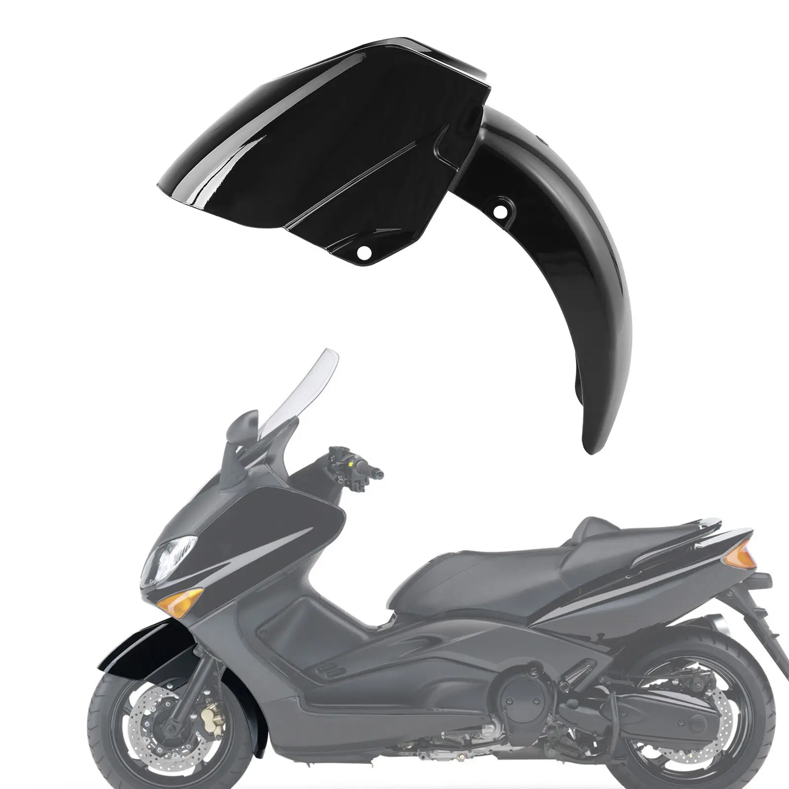 

Черное переднее крыло мотоцикла, Пластиковый обтекатель для Yamaha T-max 500 2001-2007 02 03 04 05 06