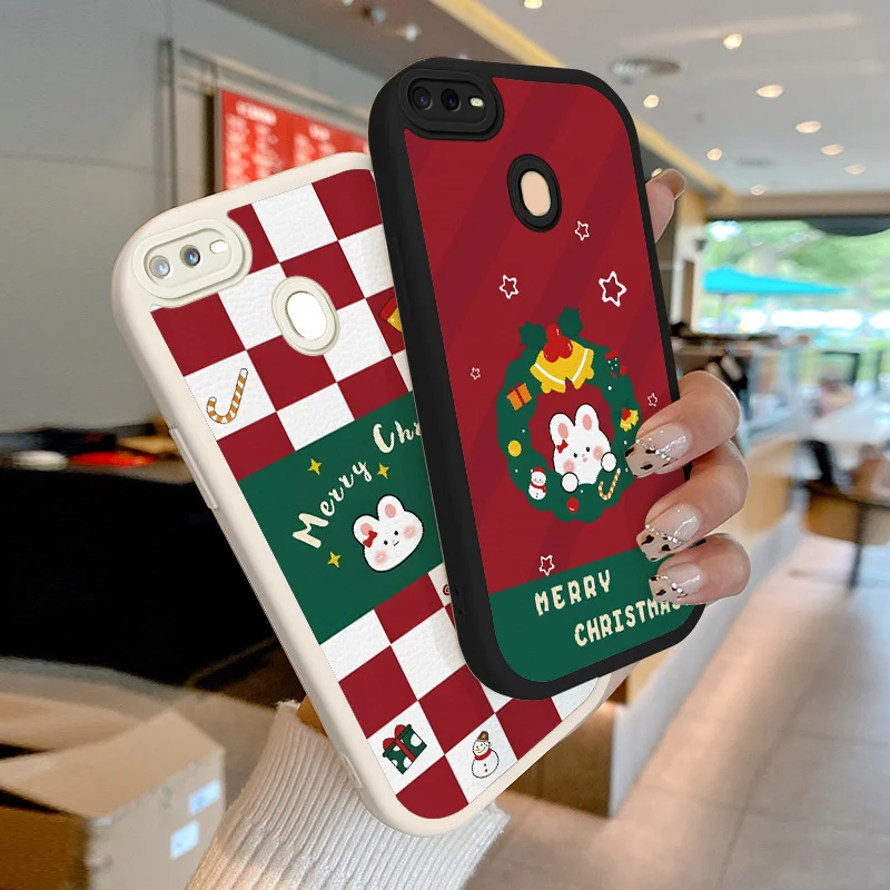 

Christmas Bunny Case for OPPO A7 A12 A5S AX5s A12S A11K A7n A74 A76 A9 A92 A93 A94 A57 A17 F17 F19 Pro Reno 4 5 F 6 Lite