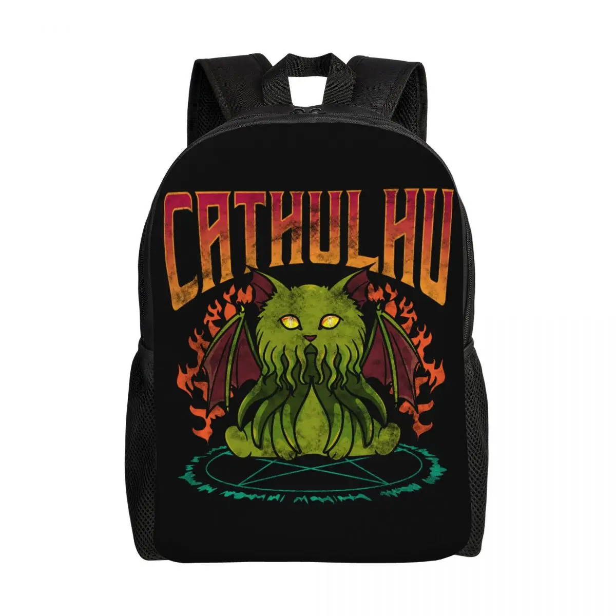 

Funny Cathulhu Cat Cthulhu Laptop Backpack Men Women Fashion Bookbag for College School Student Bag