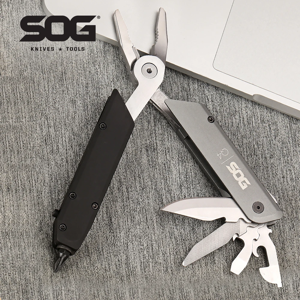 SOG 22 Tools Baton Q4 Мини-многофункциональный инструмент Ручка Компактные складные