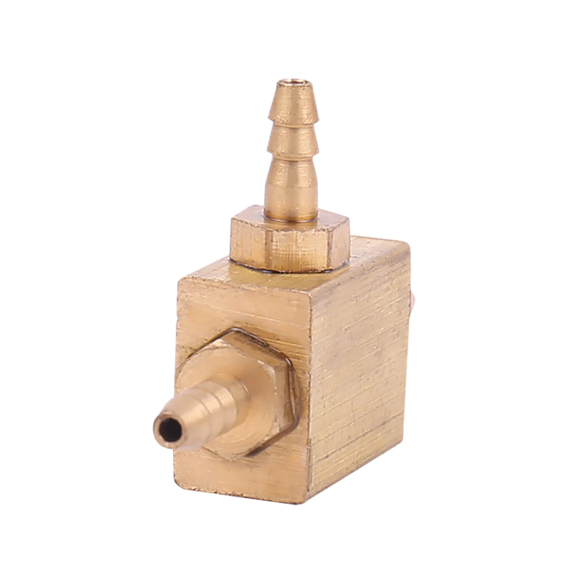 Медный масляный тройник Встроенный трехходовой соединитель масляной трубы Без