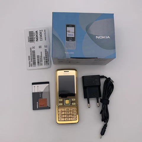 Восстановленный разблокированный оригинальный мобильный телефон 6300 GSM 900/1900, русская, арабская иврит, клавиатура, сделано в Финляндии