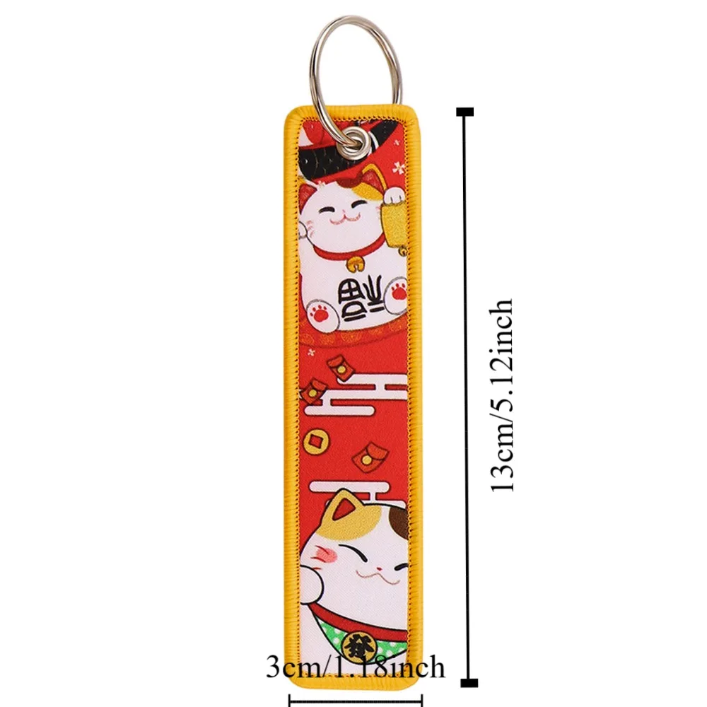 3 шт. тканевый брелок с цветком вишни волнистый дракона Tianguan для ключей подарки