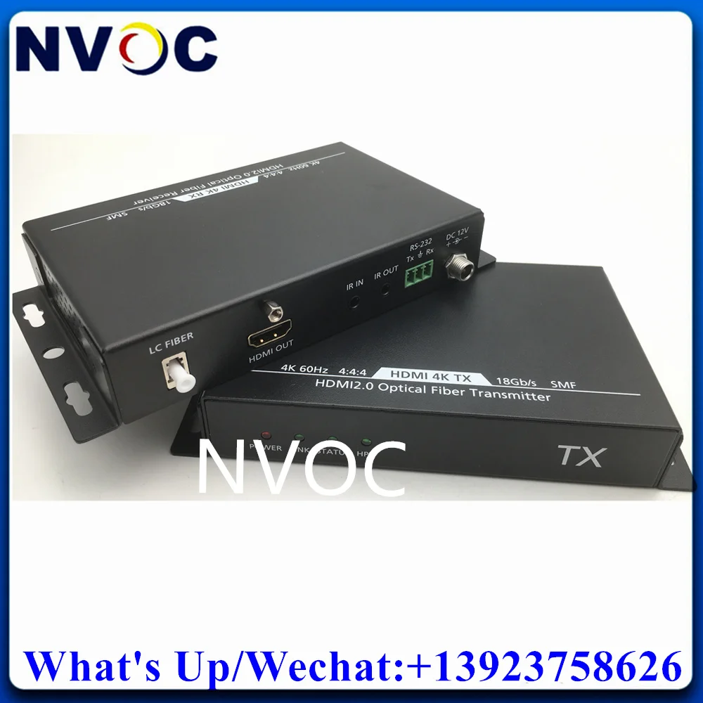 Full 4k волоконно-оптический удлинитель HDMI2.0 18 Гб/с 4K * 2K HDMI ящик с передачей EDID и HDCP