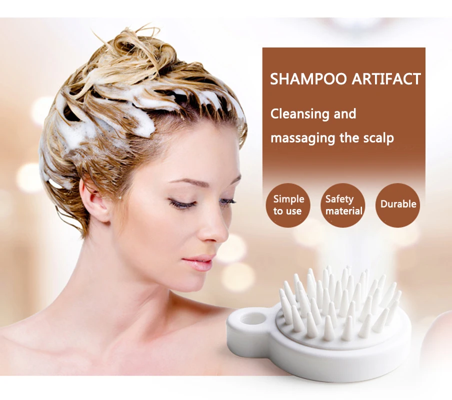 

Силиконовый шампунь, массажер для волос, шампунь, массажная расческа, Массажная щетка для ванны, массажер для кожи головы, щетка для душа, ра...