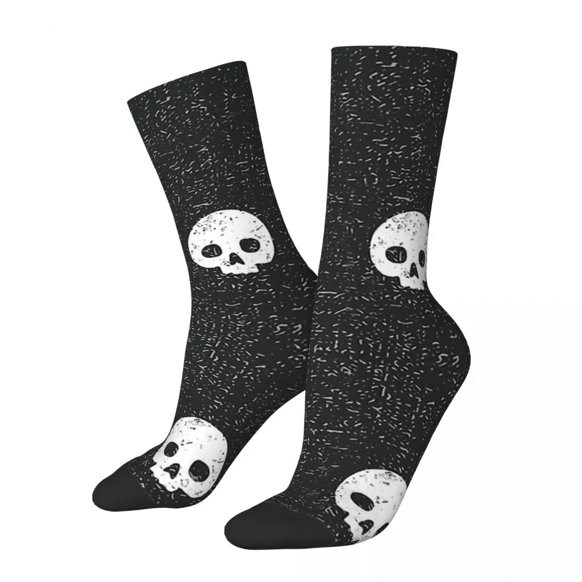 

Funny Crazy Sock for Men Dot Coal Hip Hop Harajuku Skeleton Skull Bone Happy Seamless Pattern Printed Boys Crew Sock Casual Gift