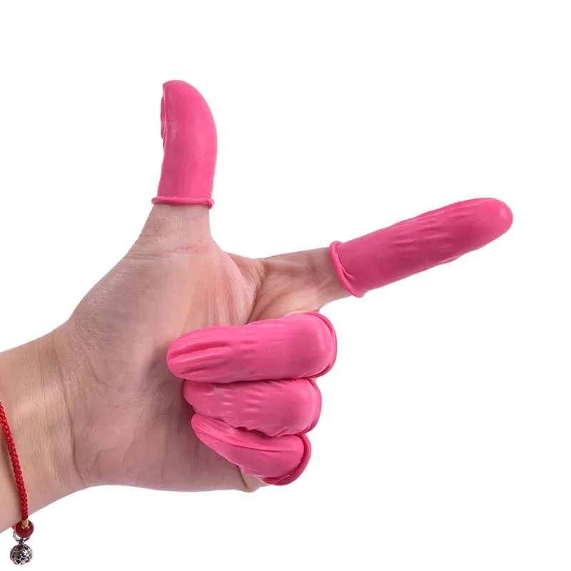 

30 шт., одноразовые латексные резиновые перчатки для защиты пальцев