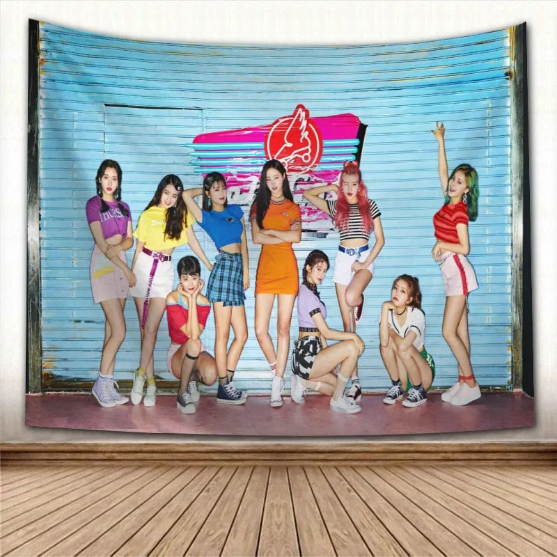 Настенный Гобелен KPOP Momoland настенный тканевый гобелен художественное украшение