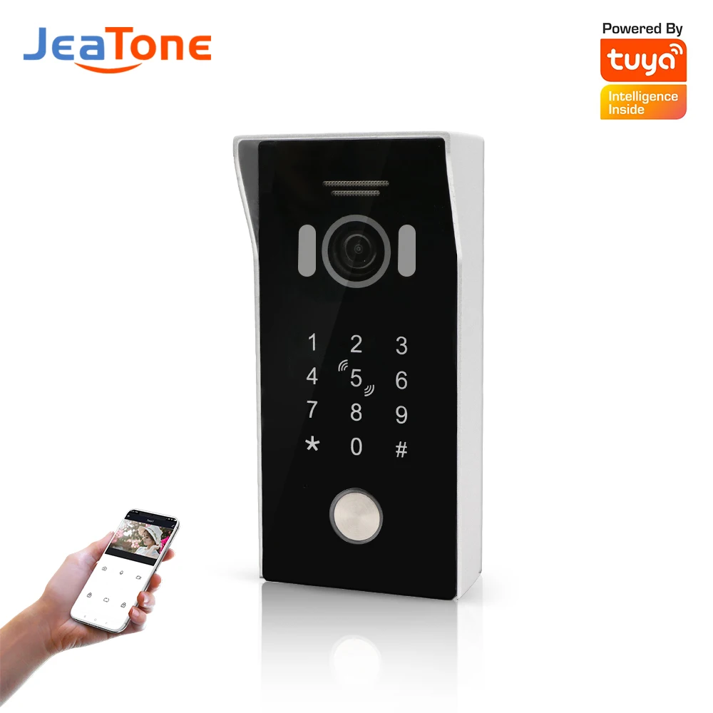 Jeatone 960P Video Intercom DHCP Smart WiFi Video Doorbell With Unlock Function Tuya 960P Waterproof Smart Doorphone 83225EPC