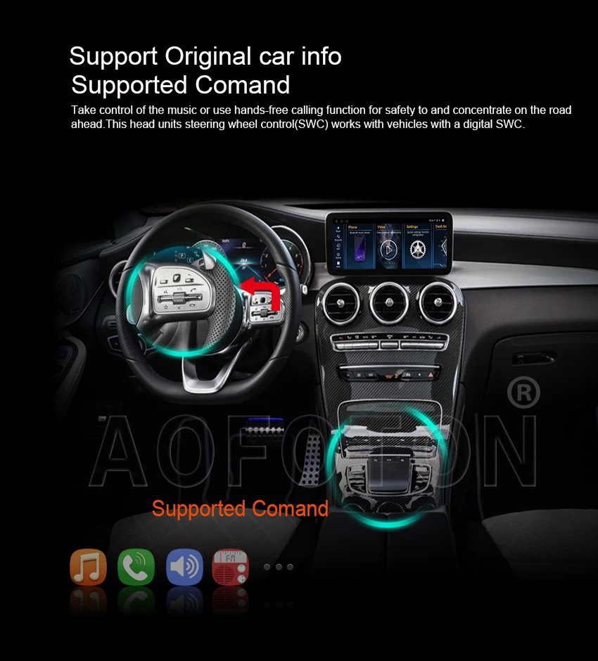 Автомобильный мультимедийный проигрыватель для BENZ C Class W205 V W446 GLC X253 C180 C200