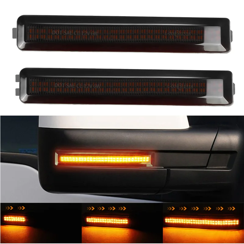 

9L3Z-17E749-BA 9L3Z-173749-AA Динамические светодиодные указатели поворота бокового зеркала для Ford F150 Raptor 2010 2011 2012 2013 2014