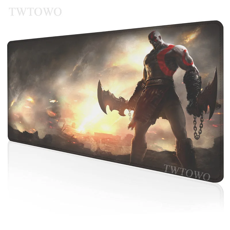 

God of War Mousepad Large Home Computer HD Desk Mats MousePads Soft Natural Rubber Carpet Office Gamer Desktop Mouse Pad