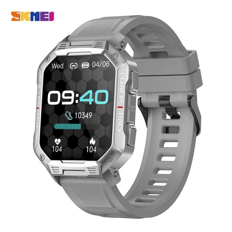 SKMEI Fashion Full Touch Screen Digital Wristwatch Mens Multifunctional Pedometer Clock Countdown Sports Watches reloj hombre