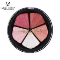 missrose 5 color variety of make up earth color pearlescent eyeshadow palette suitable for student lazy eye shadow beauty makeup