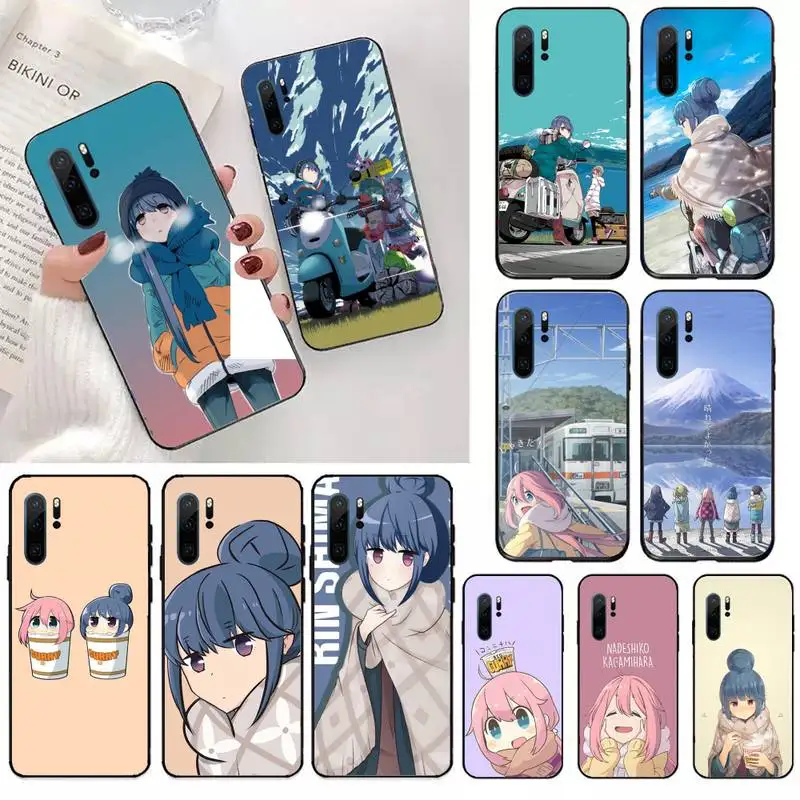 

Yuru Camp anime Phone Case For Huawei honor Mate 10 20 30 40 i 9 8 pro x Lite P smart 2019 Y5 2018 nova 5t