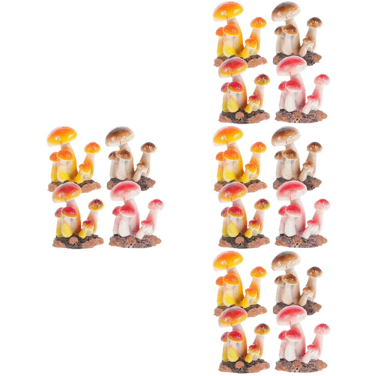 

16 Ornament Moss Landscape Accessories Resin Figurines Mushroom Garden Decor Tiny Mushrooms Mushroom Statue Tiny Figurines