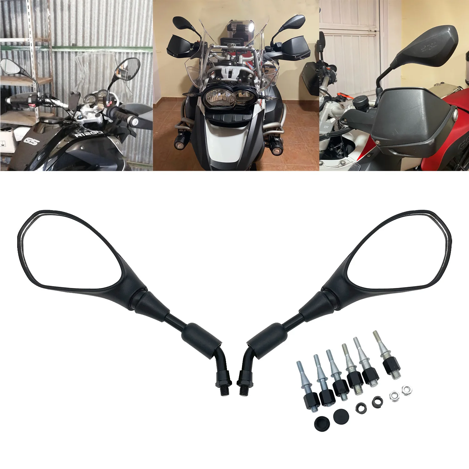 

Motorcycle Universal 10mm Rear View Side Mirrors For Benelli TNT25 BN302 TNT300 Stels 300 TORNADO TRK502 / BN TNT TRK 300 302