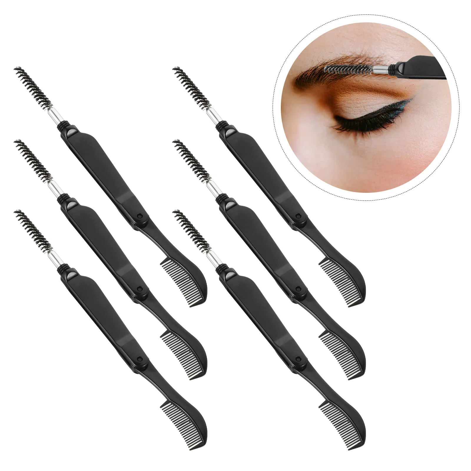 

Brush Eyebrow Eyelash Comb Makeup Tool Lash Applicator Brushes Wands Shaper Foldablebrow Eye Christmas Grooming Mascara