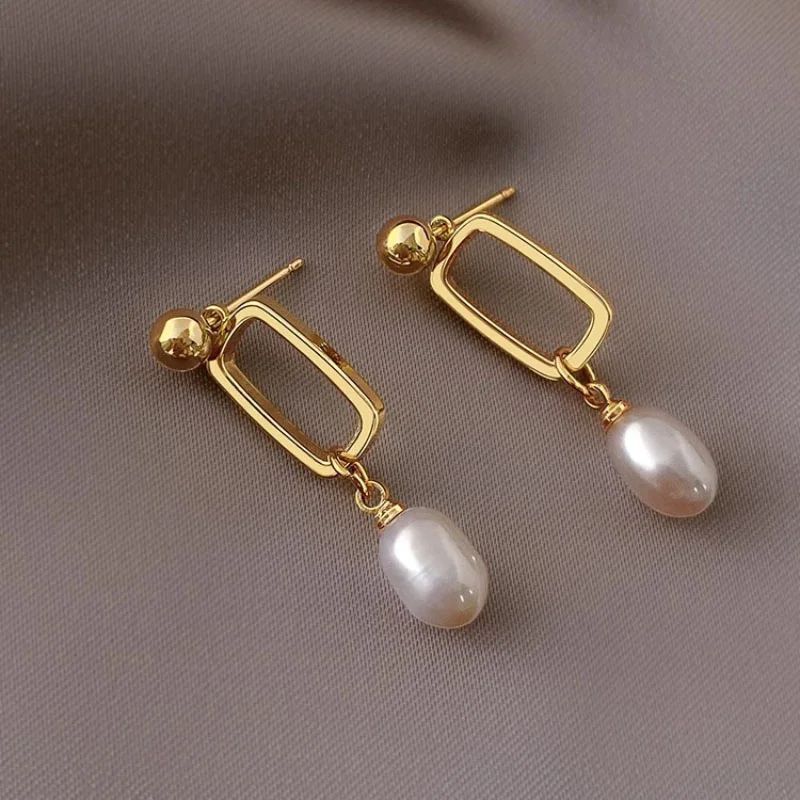 Mewanry полые геометрические жемчужные Подвесные серьги-гвоздики для женщин модные