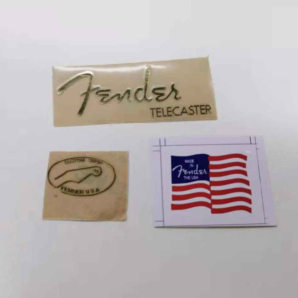 Fender Guitar Head LOGO Sticker Metal Label
