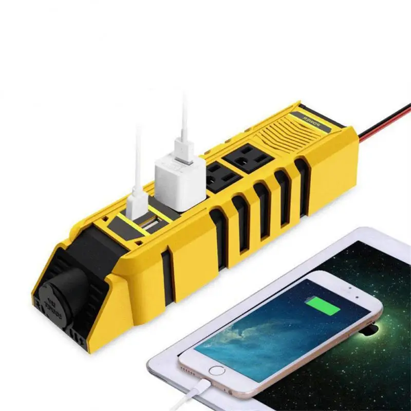 

Voltage Converter 12v To 110v Multifunctional Modified Wave Power Inverter Portable Dual Usb Car Inverter 150w Car Accessories