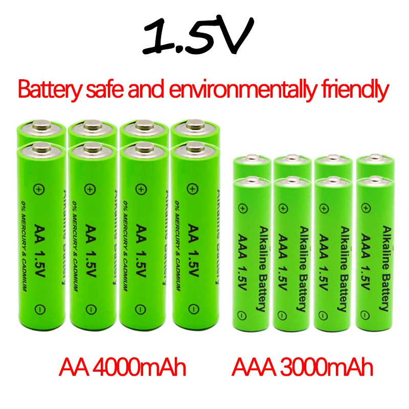 

New 1.5V AA 4000mAh+1.5V AAA 3000mAh rechargeable battery remote control toy light battery large capacity long battery life