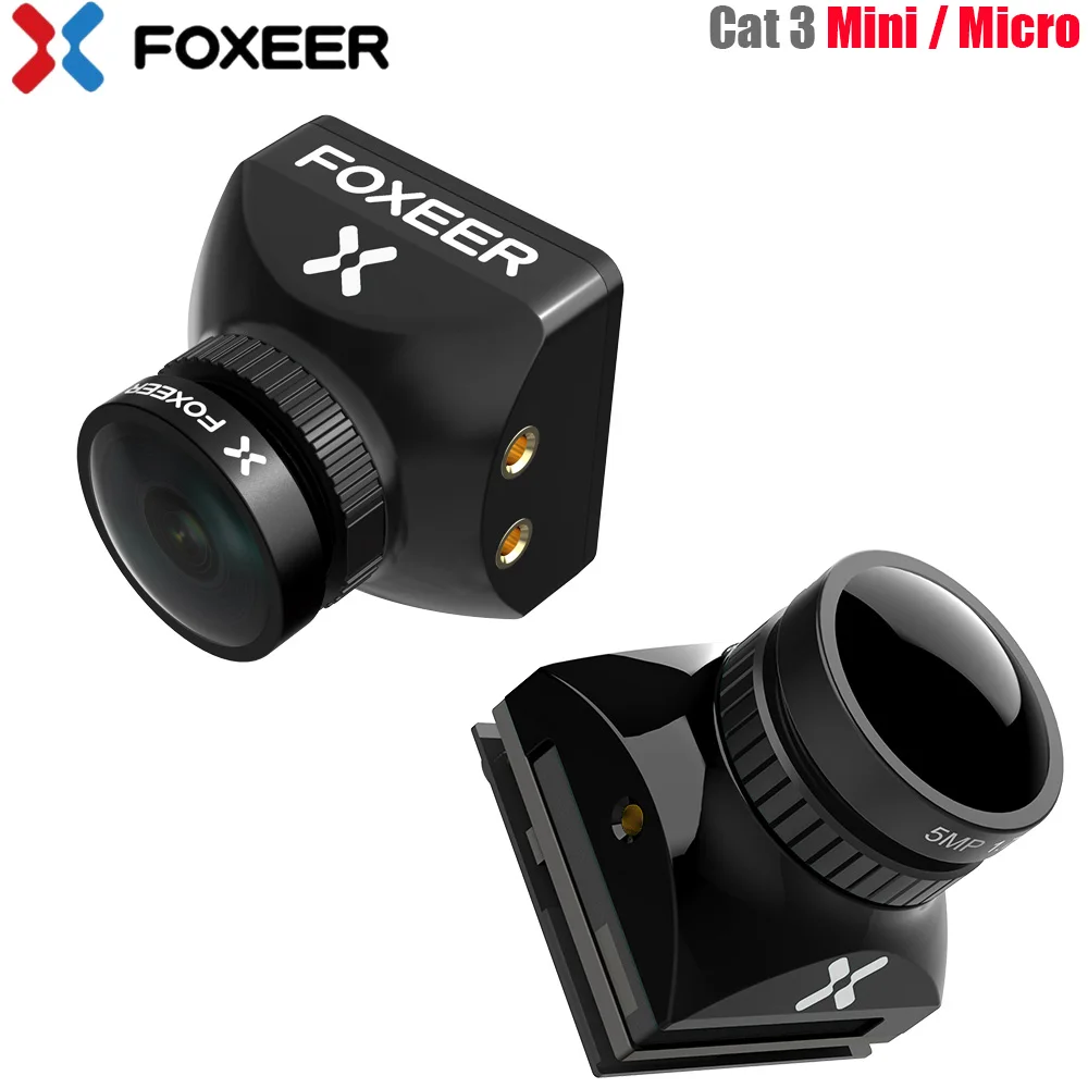 Камера Foxeer Mini Cat / Micro 3 1200TVL Starlight 0.00001Lux FPV с низкой задержкой и низким уровнем шума