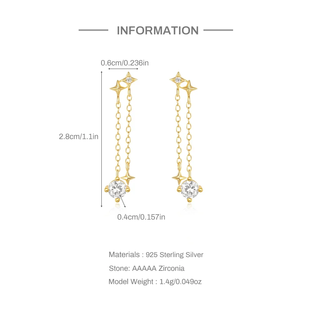 KO из стерлингового серебра 925 восьмиугольные серьги со звездами/каплями воды