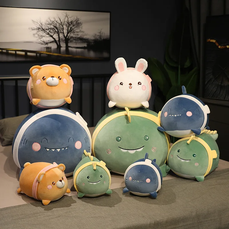 

Dinosaur Bear Shark Plush Dolls Baby Cute Animal Dolls Soft Cotton Stuffed Home Soft Toys Sleeping Mate Stuffed Toys Gift Kawaii