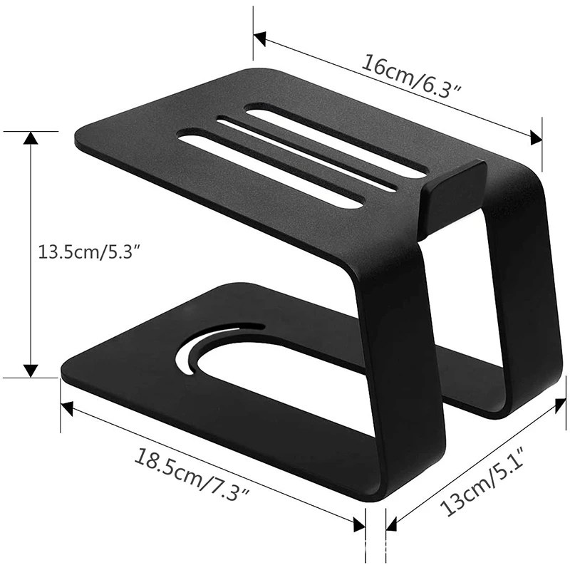 573A 13.5cm Height Desktop Ergonomic Speaker Monitor Riser Stand with Anti-slip Bezal images - 6